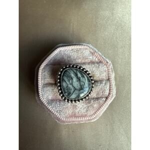 Sterling White Buffalo Ring (9.75)